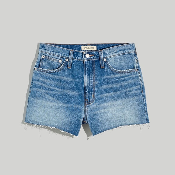 Madewell Relaxed Mid Length Denim Shorts - Picture 1 of 4